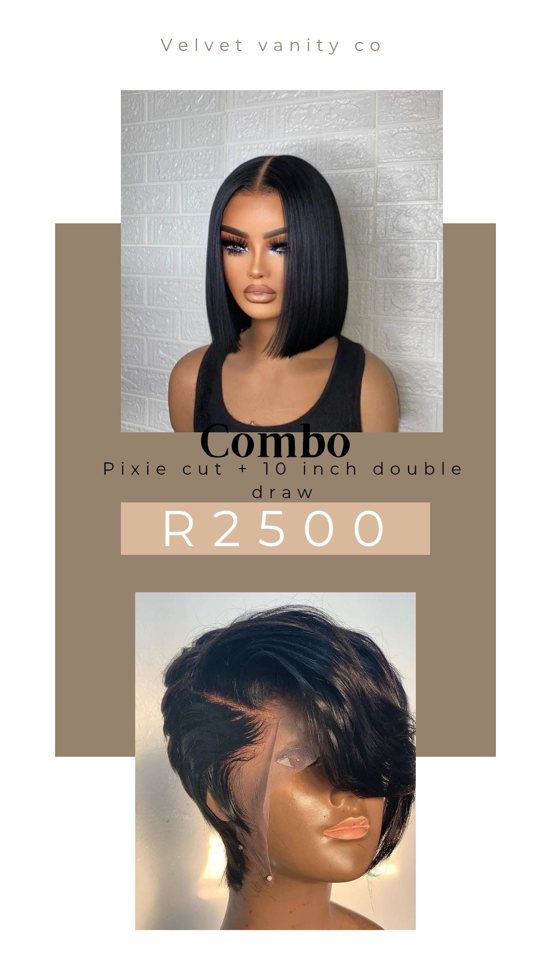 Luxury pixie & DD 10 inch