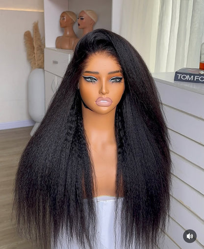 Kinky 100% human hair wig